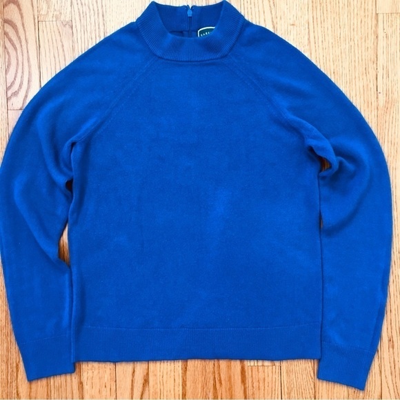 Karen Scott luxsoft Mock Neck Blue Sweater - Picture 15 of 16